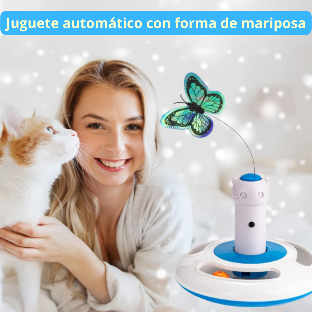 Juguete giratorio automático para gato